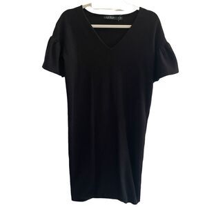 Lauren Ralph Lauren Black Short Sleeve Knit Career Dress Women’s Size Small 4 6